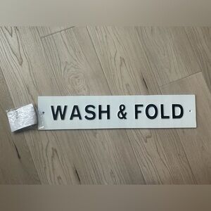 Wash & Fold metal sign by Hearth and Hand with Magnolia